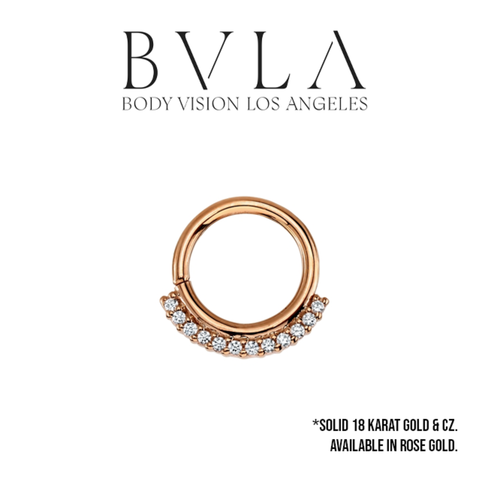 BVLA BVLA 16g "Dahlia" seam ring with 14x 1.0 CZ