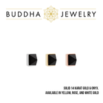 Buddha Jewelry Organics BJO Pyramid Bezel with Reverse Set Princess-Cut Onyx