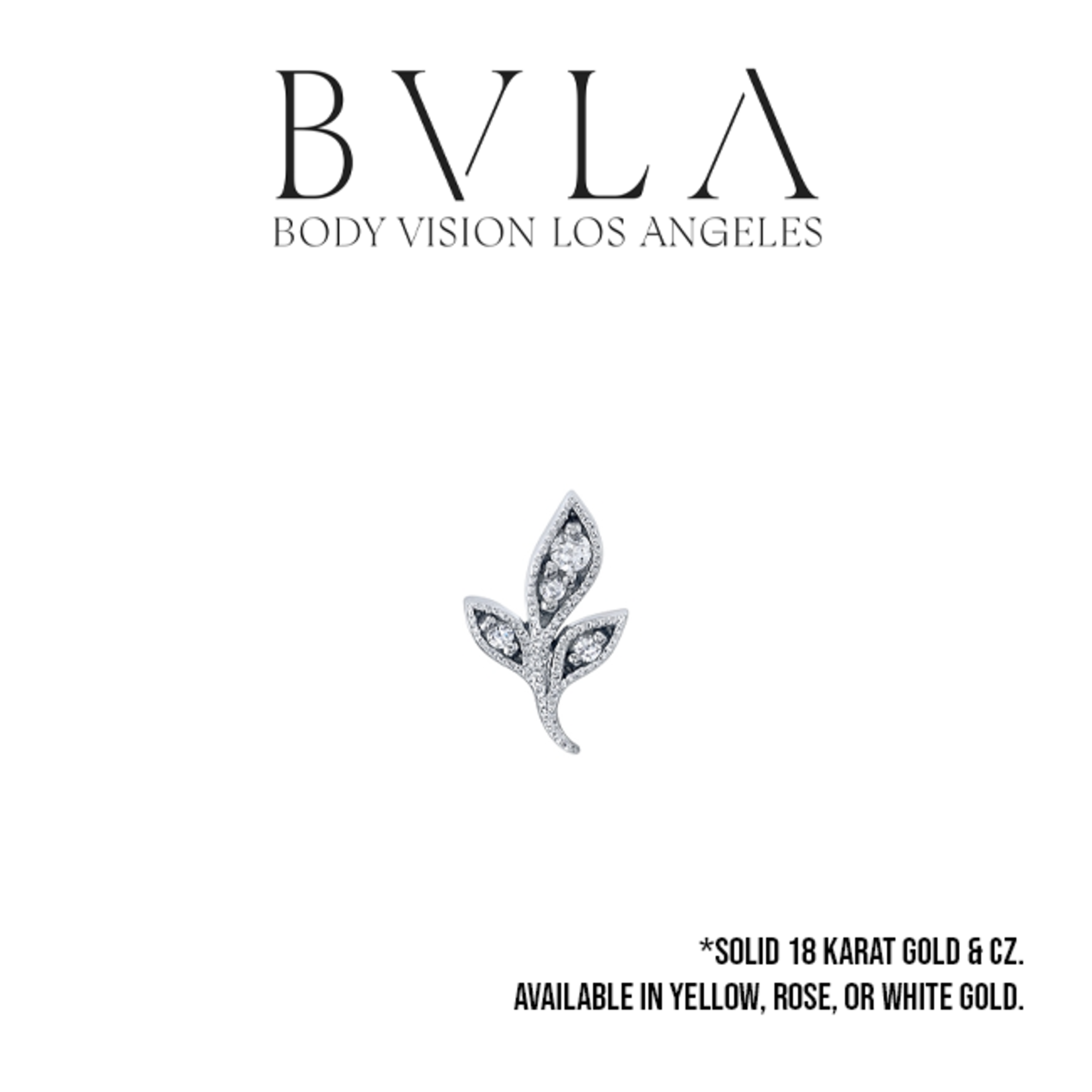 BVLA BVLA 10x6 "Mini Wisteria" threaded end with 1x 1.5 CZ and 3x 1.0 CZ