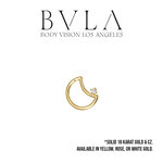 BVLA BVLA 16g "Moon" Seam Ring with CZ