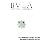 BVLA BVLA Prong Princess Setting with Synthetic White Opal