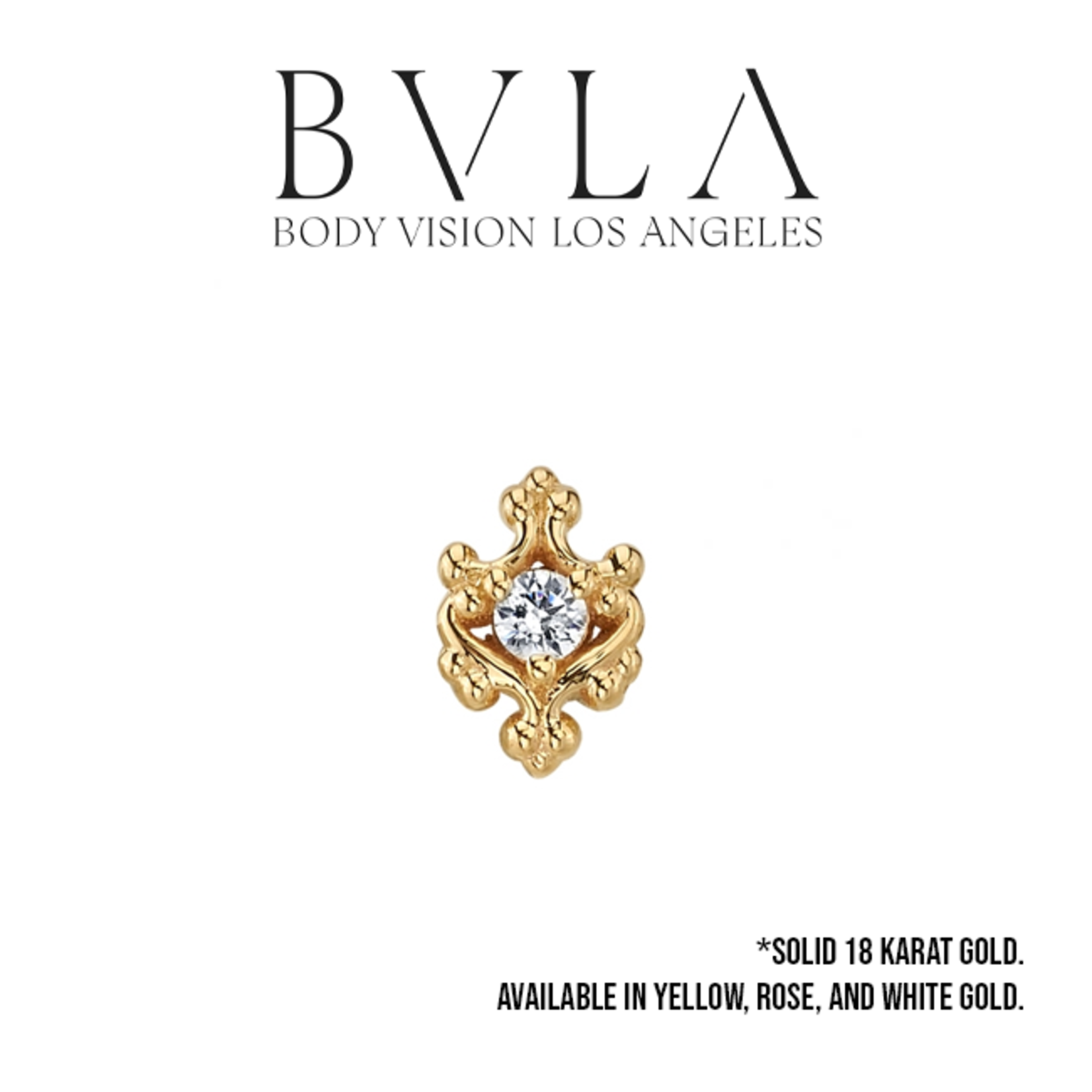 BVLA BVLA "Paloma Swirl" press fit end with 2.0 CZ