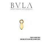 BVLA BVLA 4x2 "Flat Marquise" charm
