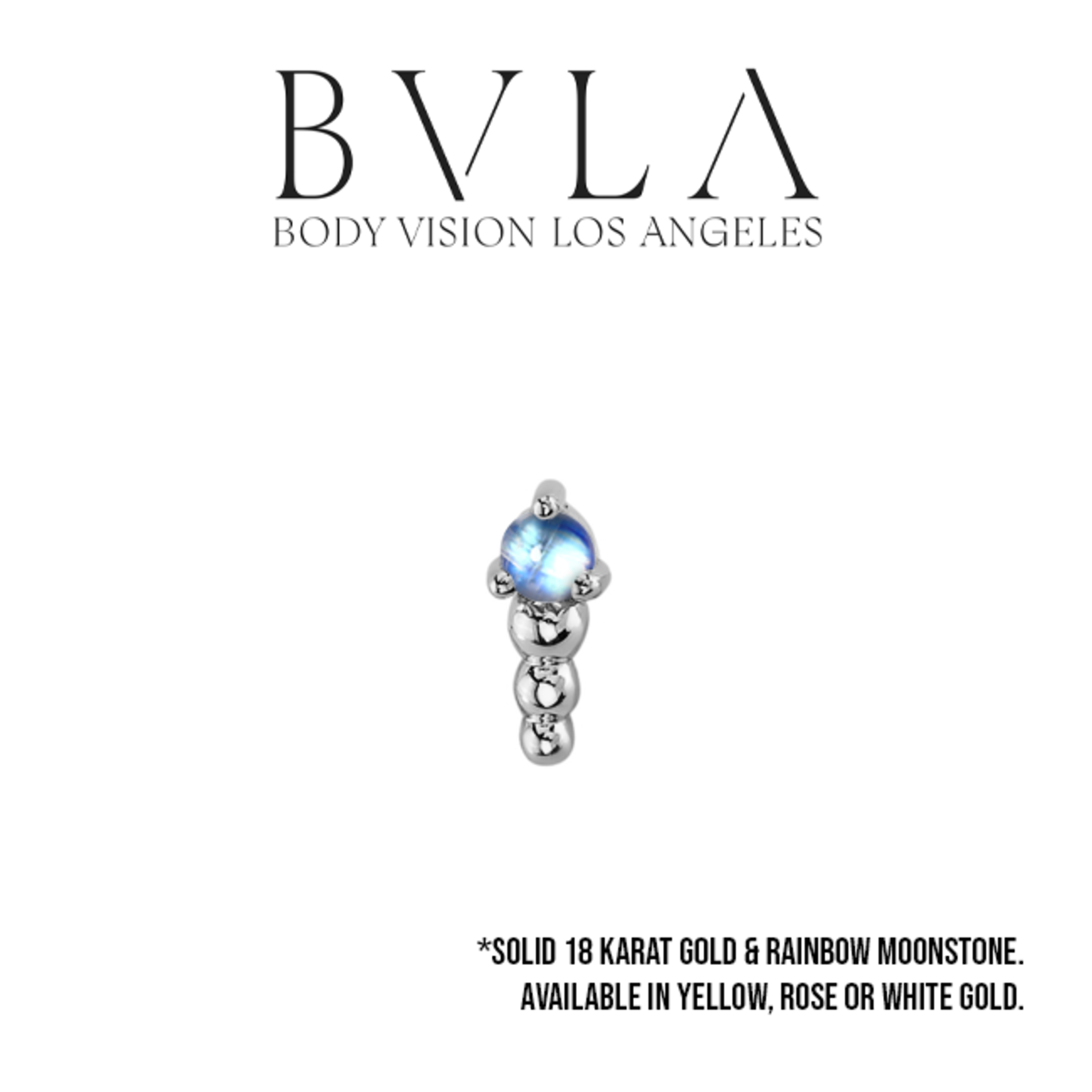 BVLA BVLA "Glow Worm" threaded end with 2.0 rainbow moonstone