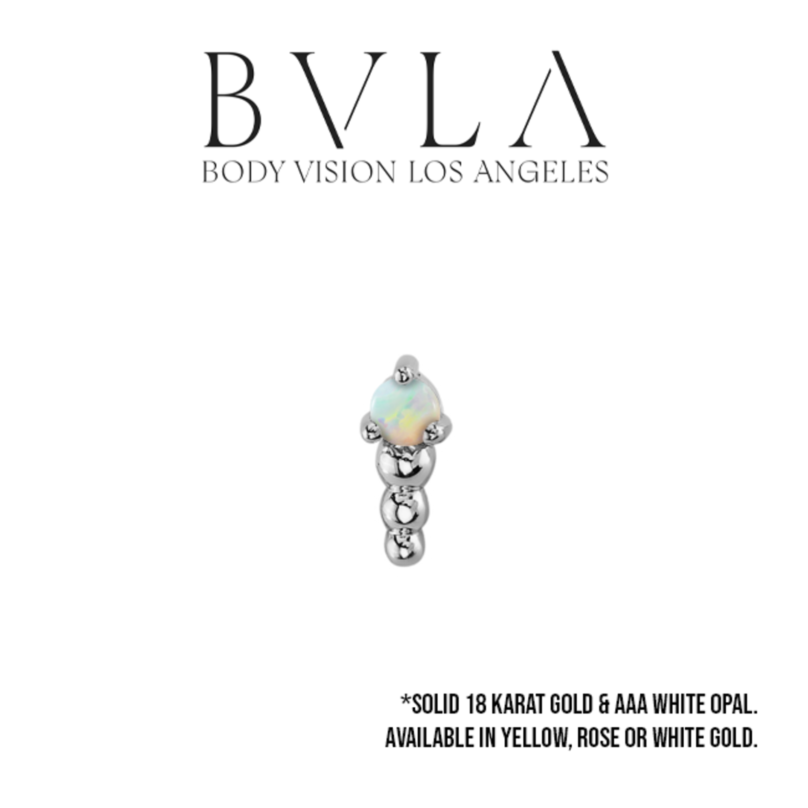BVLA BVLA "Glow Worm" threaded end with 2.0 AAA white opal