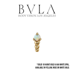 BVLA BVLA "Glow Worm" with AAA White Opal
