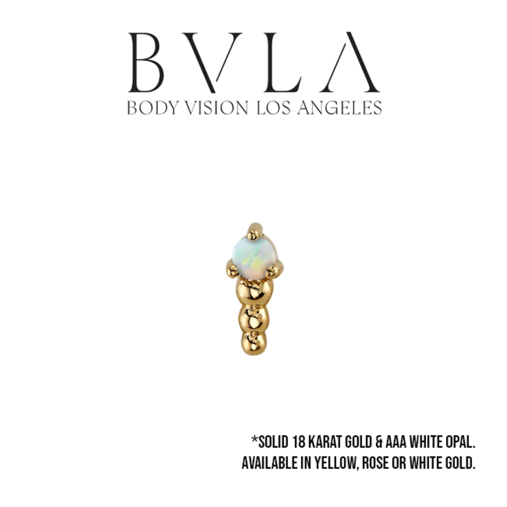 BVLA BVLA "Glow Worm" threaded end with 2.0 AAA white opal