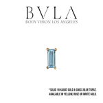 BVLA BVLA Prong Baguette with Swiss Blue Topaz