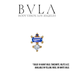 BVLA BVLA "Tetra" with Iolite, Tanzanite, and CZ