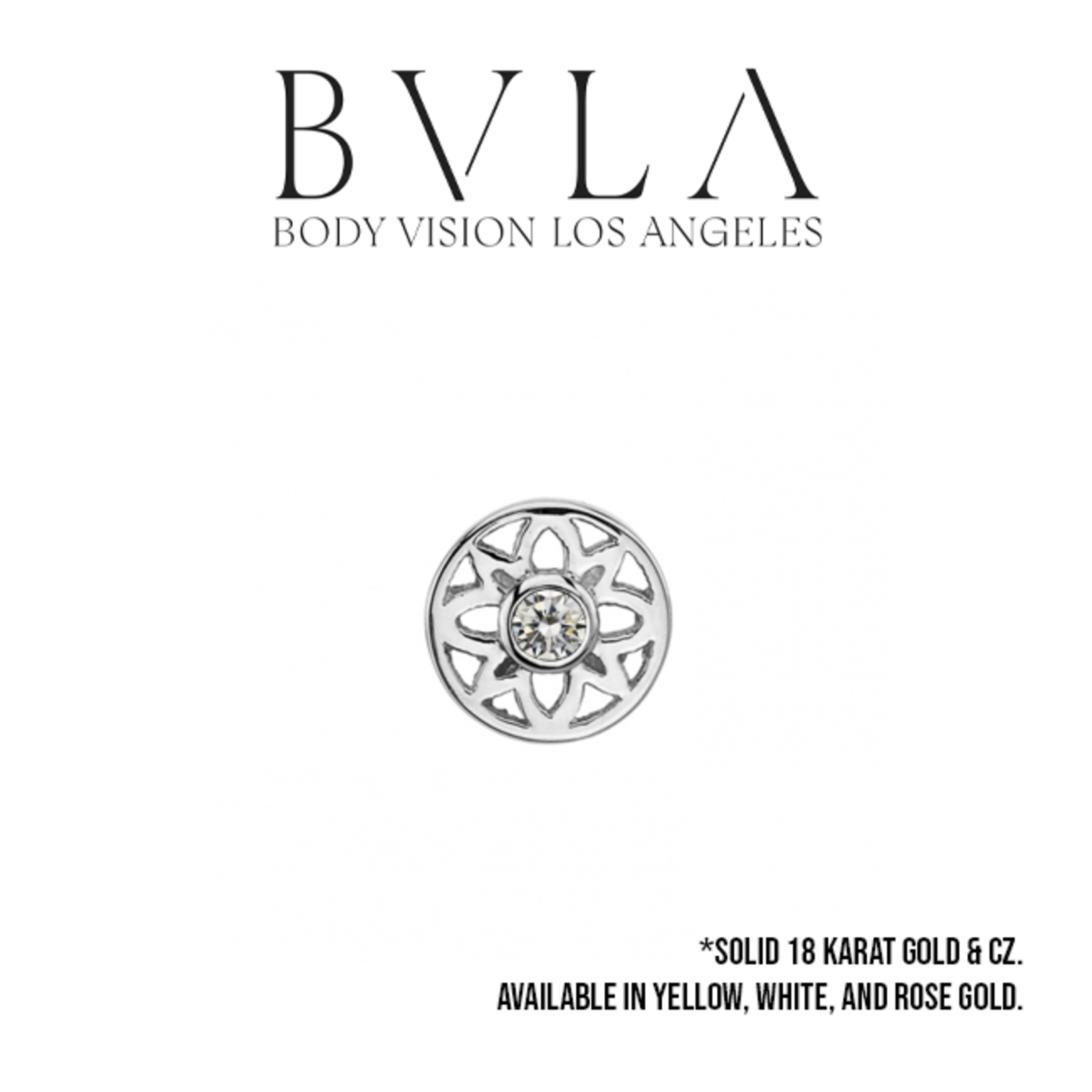 BVLA BVLA 5.0 "Mini Paloma Flower" press fit end with 1.5 CZ