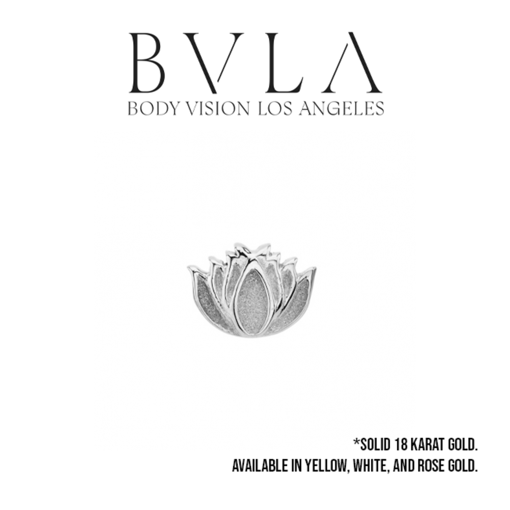 BVLA BVLA "Sandblasted Lotus" threaded end