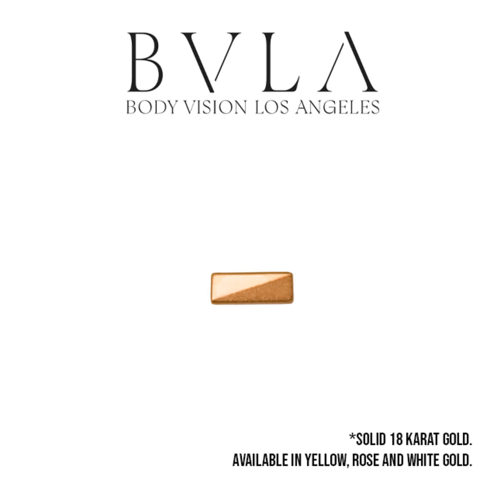 BVLA BVLA Rectangle press-fit end with diagonal sandblasted detail