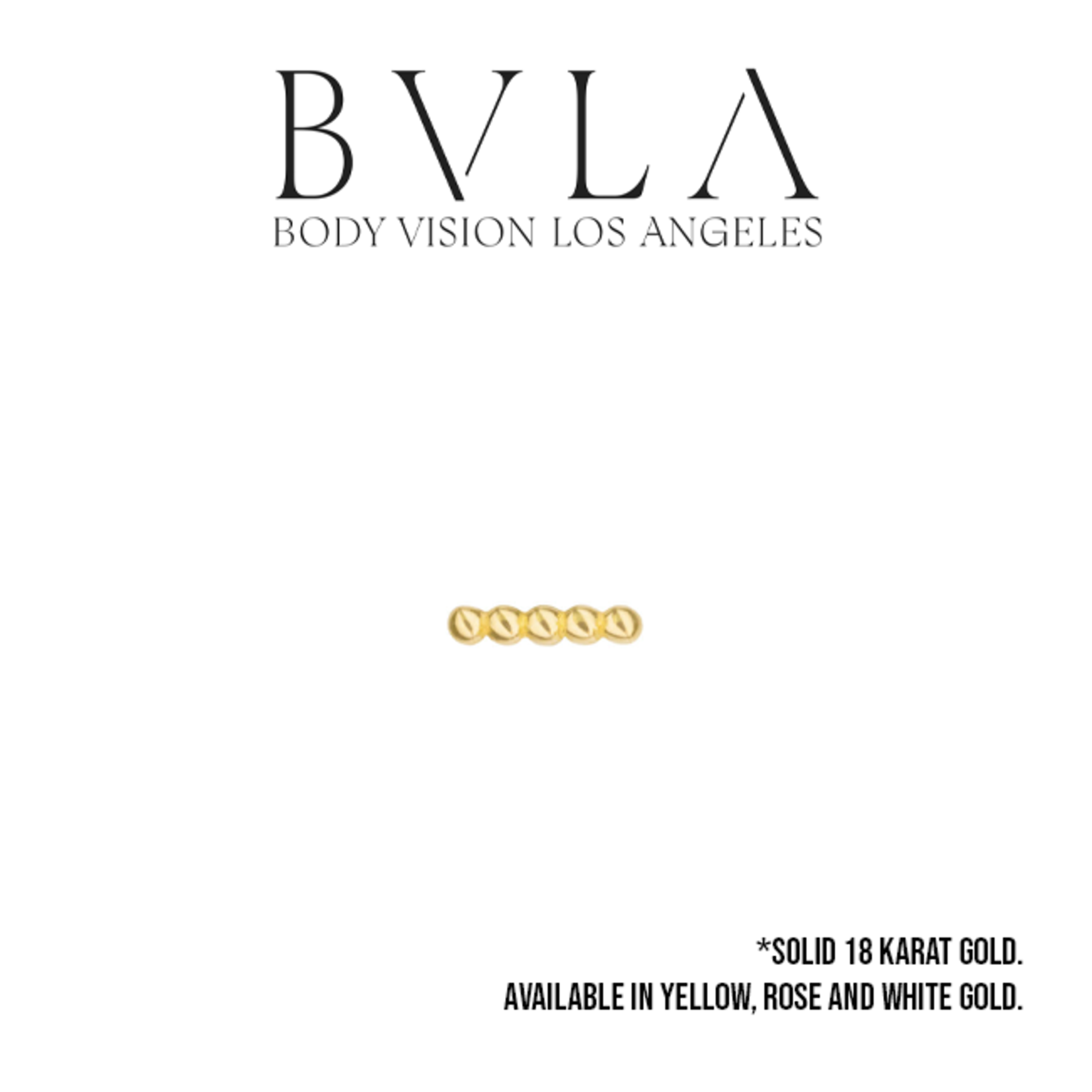 BVLA BVLA 5 1.25 bead linear cluster press fit end