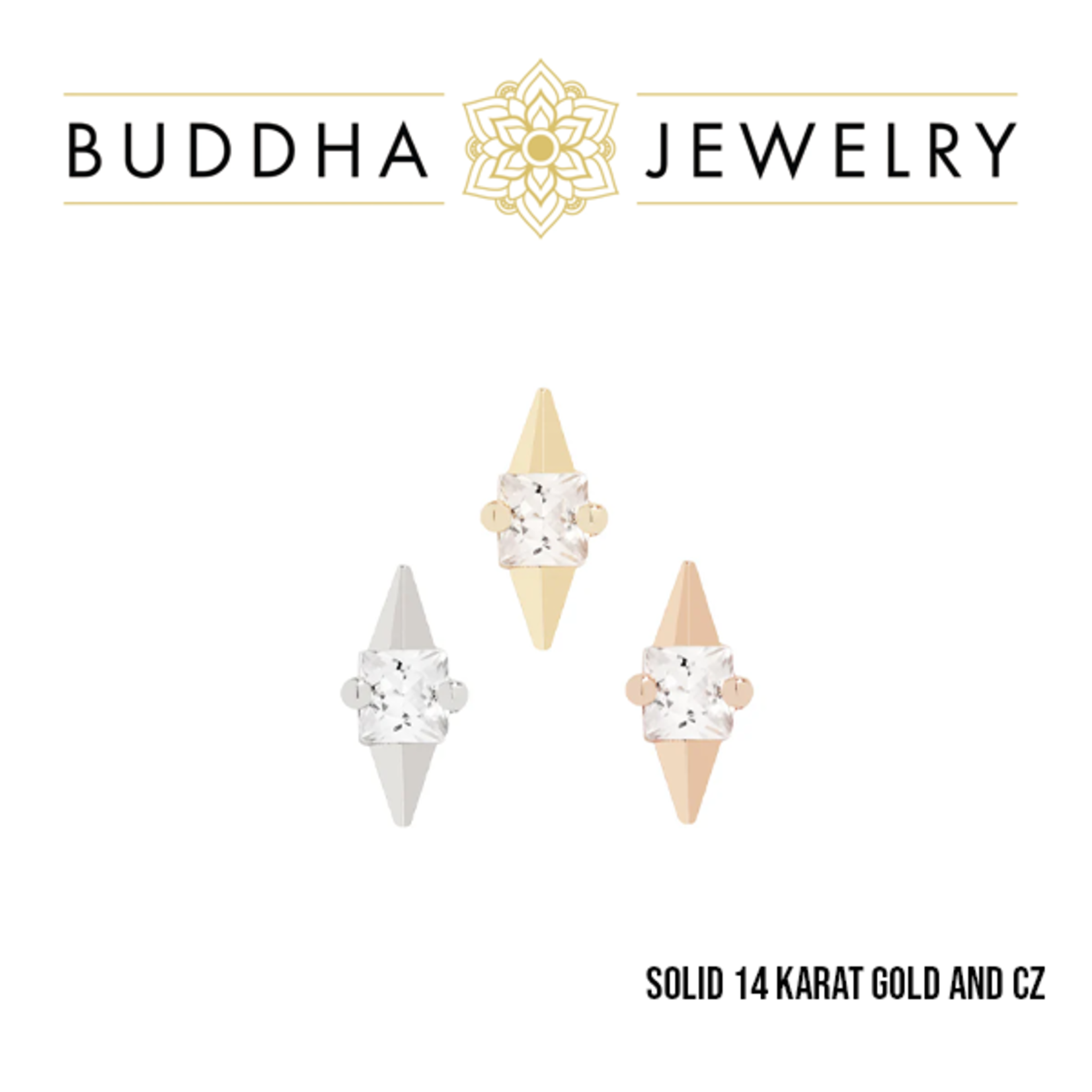 Buddha Jewelry Organics Buddha Jewelry Organics "Elemental" press-fit end with CZ