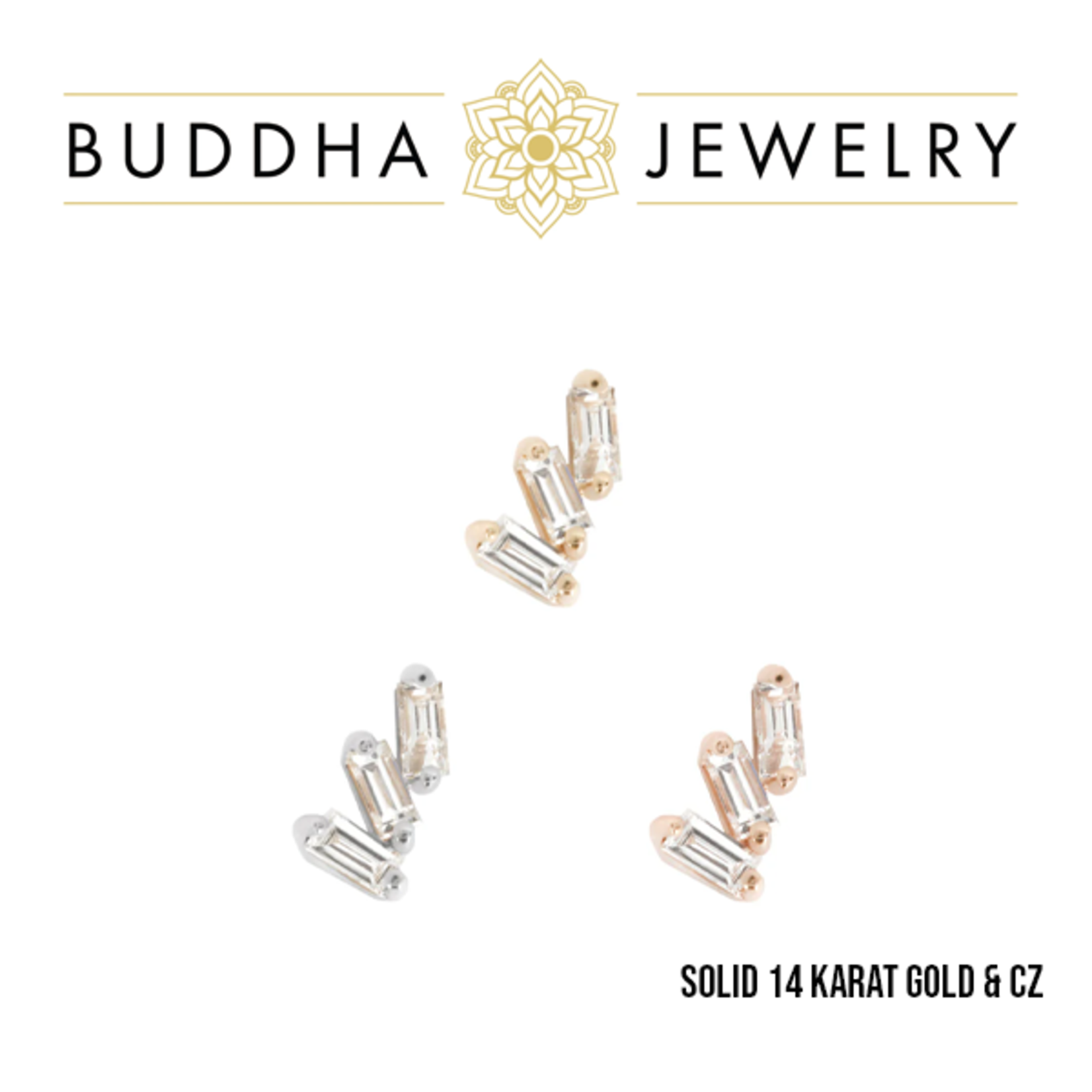 Buddha Jewelry Organics Buddha Jewelry Organics "Staxx" press fit end with CZ