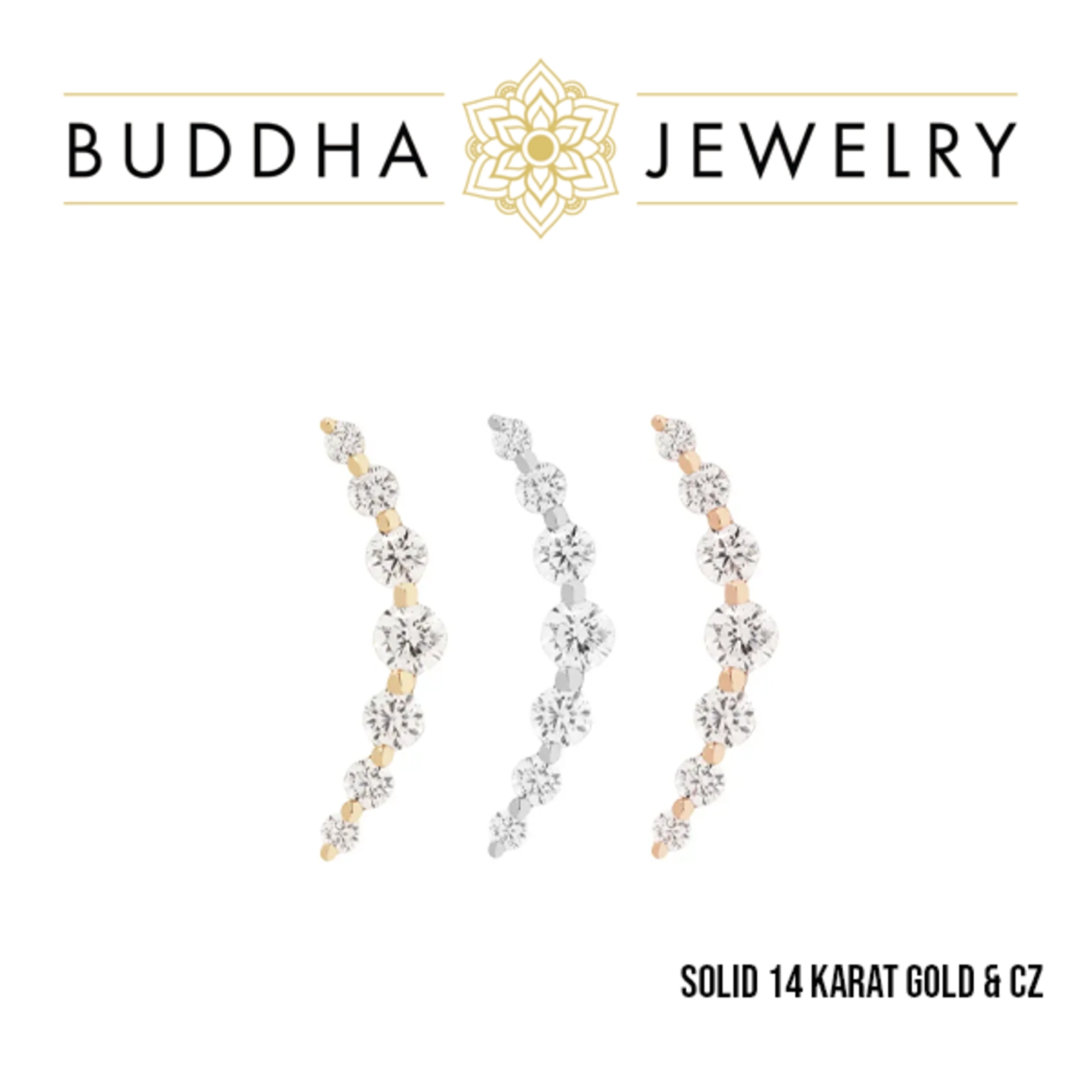 Buddha Jewelry Organics Buddha Jewelry Organics "Everlasting" press fit end with CZ