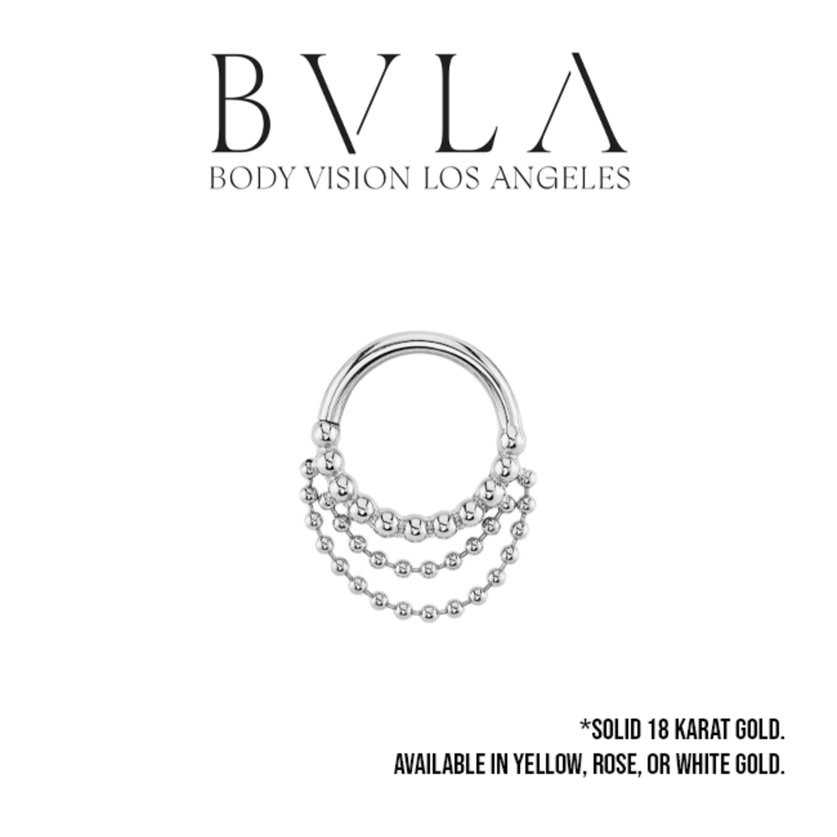 BVLA 16g BVLA "Feel the Spin" seam ring with double chain.