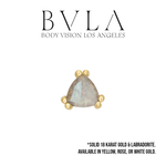 BVLA BVLA "Tanti" Press-Fit End with Rose-Cut Labradorite Trillion