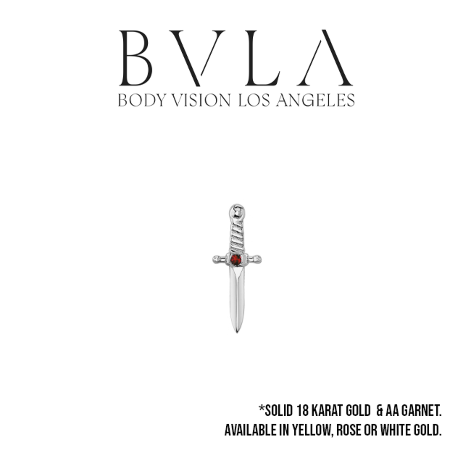 BVLA BVLA 9.0 "Slasher Dagger" threaded end with 0.8 AA Garnet
