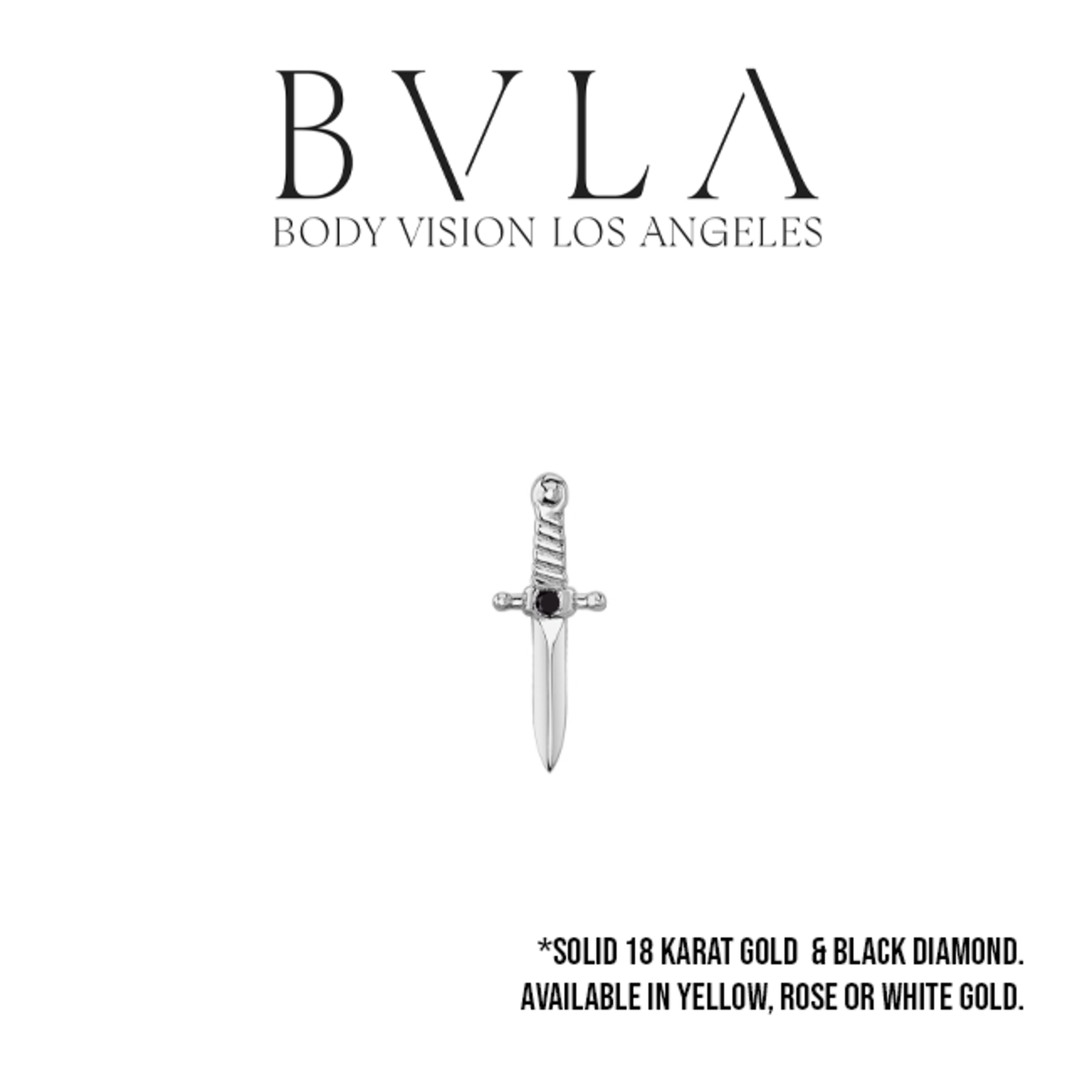 BVLA BVLA 9.0 "Slasher Dagger" threaded end with 0.8 black diamond