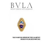 BVLA BVLA "Afghan Double Trillion" with Amethyst &  Mercury Mist Topaz