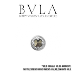 BVLA BVLA "Milgrain Prong" Nostril Screw with Marcasite