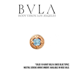 BVLA BVLA "Milgrain Prong" with Swiss Blue Topaz