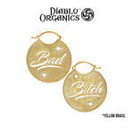 Diablo Organics Diablo Organics Brass "Bad Bitch" Hoops