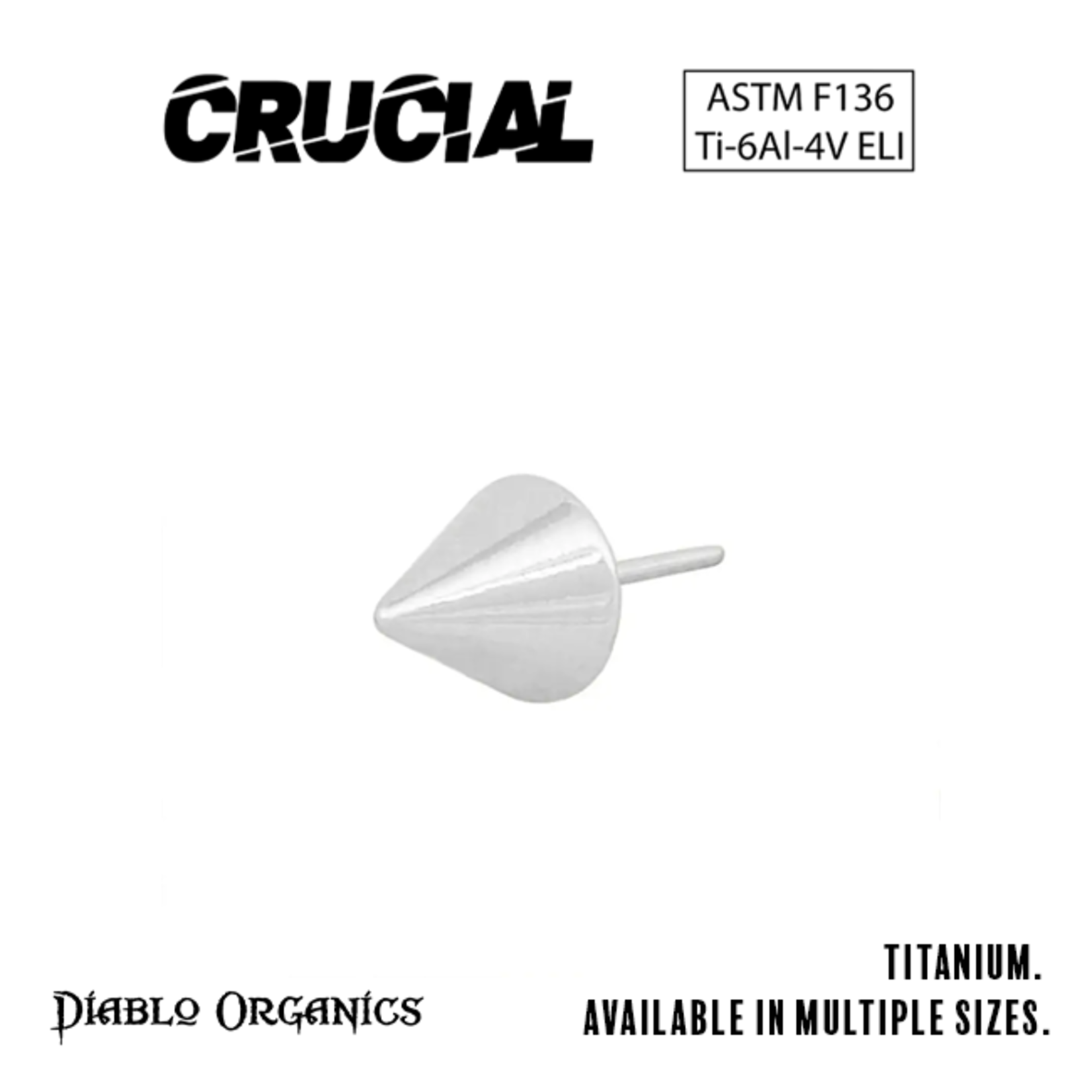 Crucial by Diablo Organics Crucial by Diablo Organics titanium spike press fit end