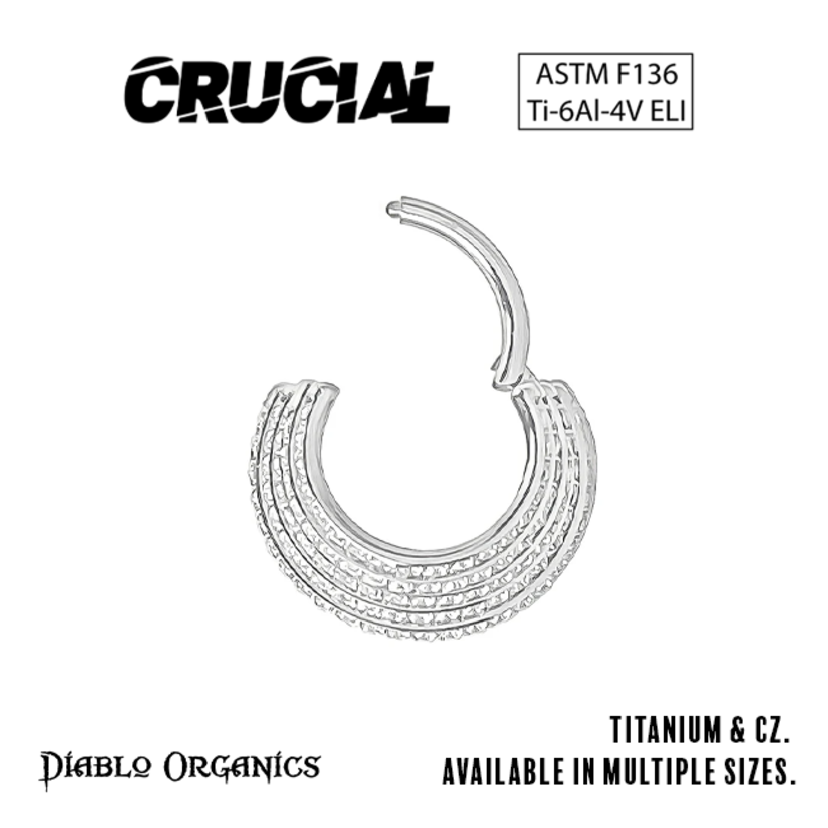 Crucial by Diablo Organics Crucial by Diablo Organics 16g titanium Five Stack clicker with CZ