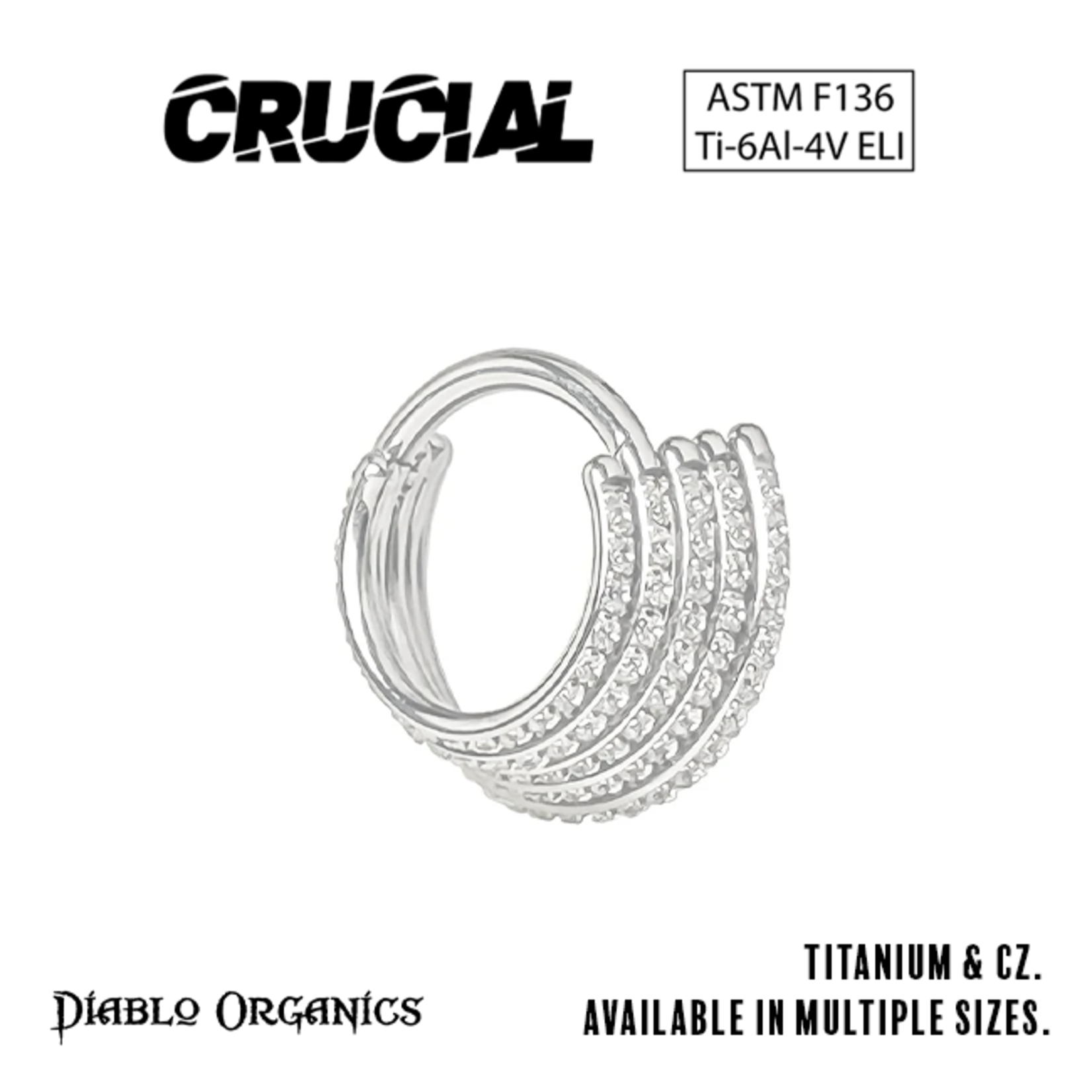 Crucial by Diablo Organics Crucial by Diablo Organics 16g titanium Five Stack clicker with CZ