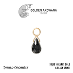 Golden Arowana by Diablo Organics Golden Arowana "Briolette" Charm