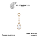 Golden Arowana by Diablo Organics Golden Arowana Teardrop Charm