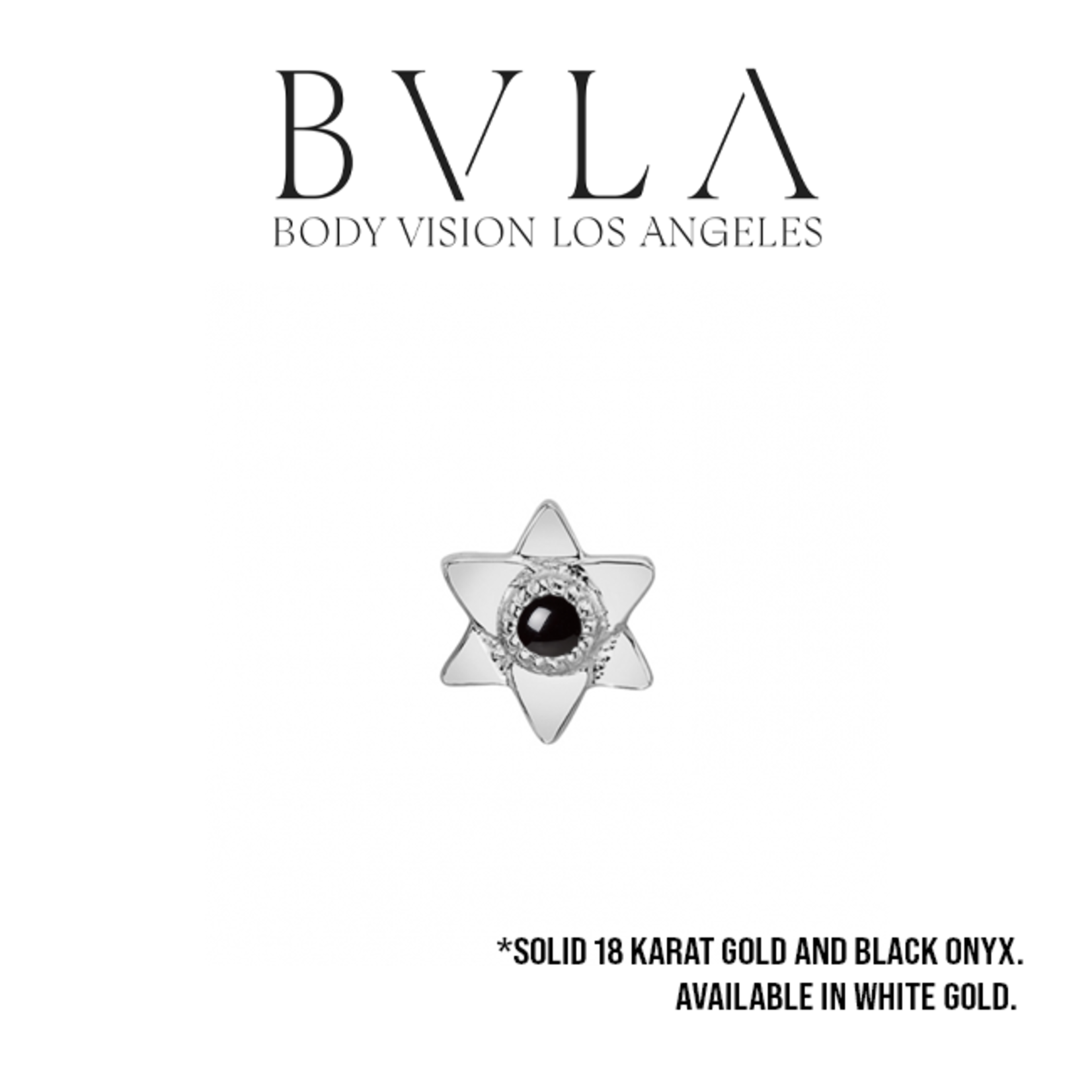 BVLA BVLA 16g "Lotus" threaded end with 1.5 Black Onyx