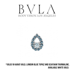 BVLA BVLA "Madelina Tear" with Seafoam Tourmaline and London Blue Topaz
