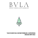 BVLA BVLA "Sarai Pear" with Seafoam Tourmaline & Chrysoprase