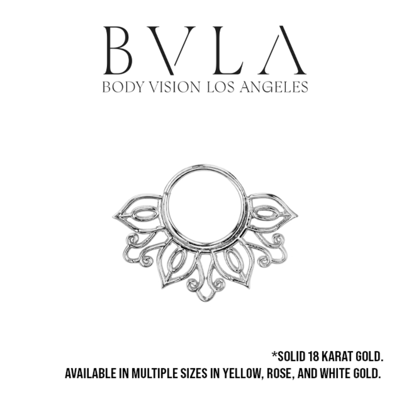 BVLA BVLA 16g "Azalea" seam ring with floral filigree