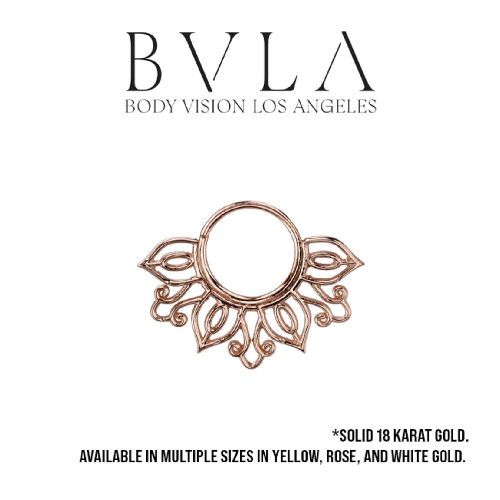 BVLA BVLA 16g "Azalea" seam ring with floral filigree