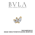 BVLA BVLA "Tiny French Kiss" with CZ Marquise
