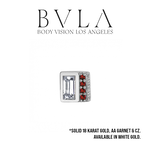BVLA BVLA "Endymion Baguette" with Garnet & CZ