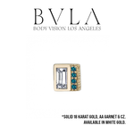 BVLA BVLA "Endymion Baguette" with London Blue Topaz & CZ Baguette