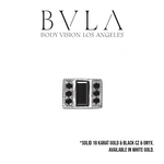 BVLA BVLA "Endymion Rectangle" with Black CZ & Onyx Baguette