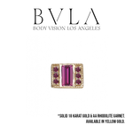 BVLA BVLA "Endymion Rectangle" Rhodolite Garnet