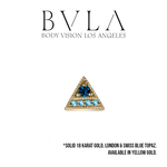 BVLA BVLA "Endymion Triangle" with Swiss Blue Topaz & London Blue Topaz