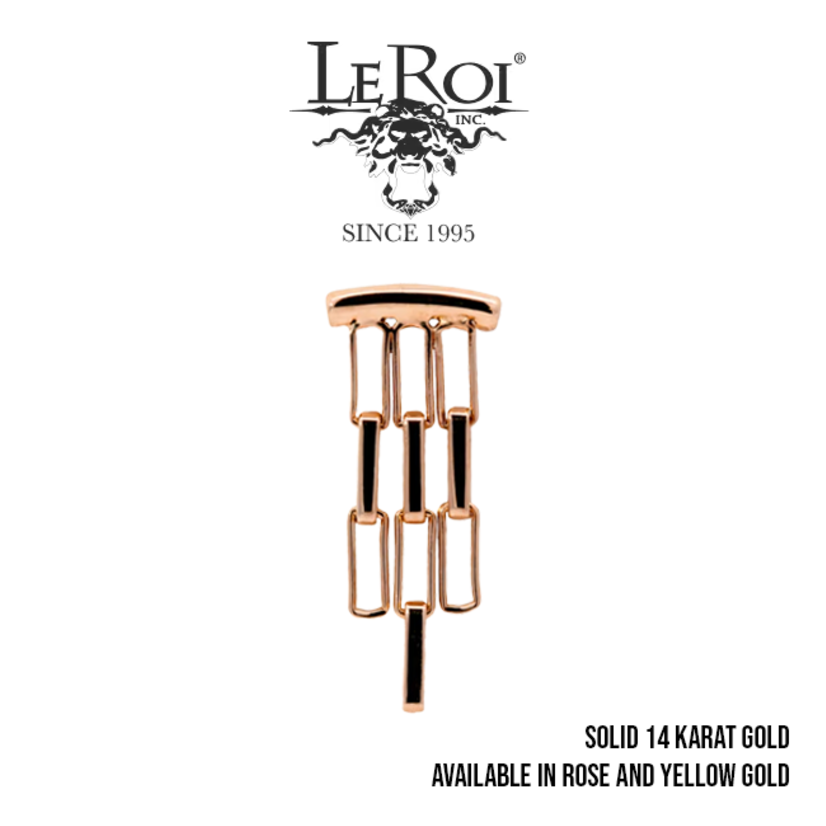 LeRoi LeRoi 5x11 "Cat-Walk" press fit hidden helix jewelry