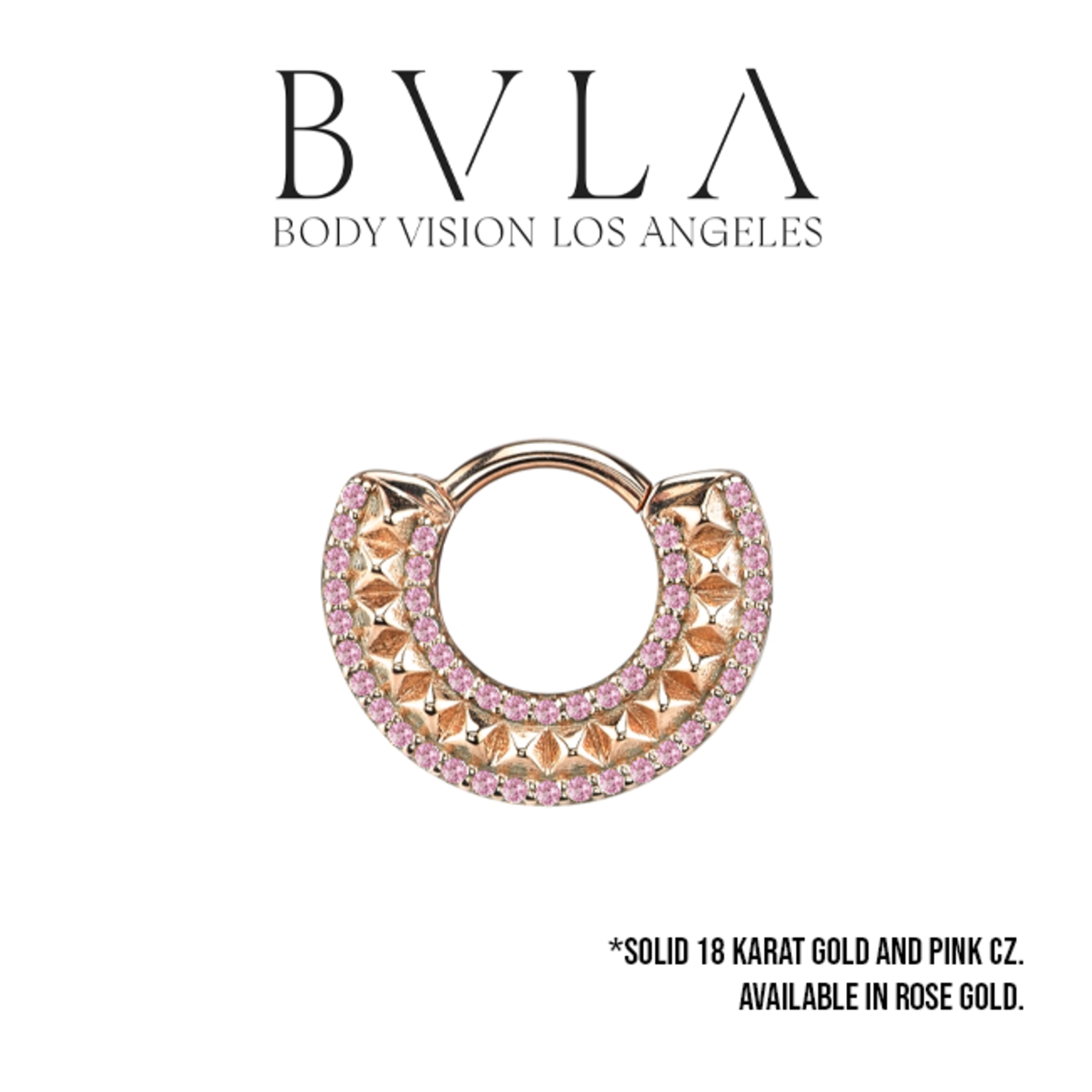 BVLA BVLA 16g "Hydra" clicker with 44x 1.0 pink CZ