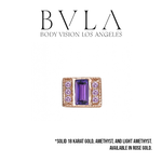 BVLA BVLA "Endymion Rectangle" AA Light Amethyst & AA Amethyst Baguette
