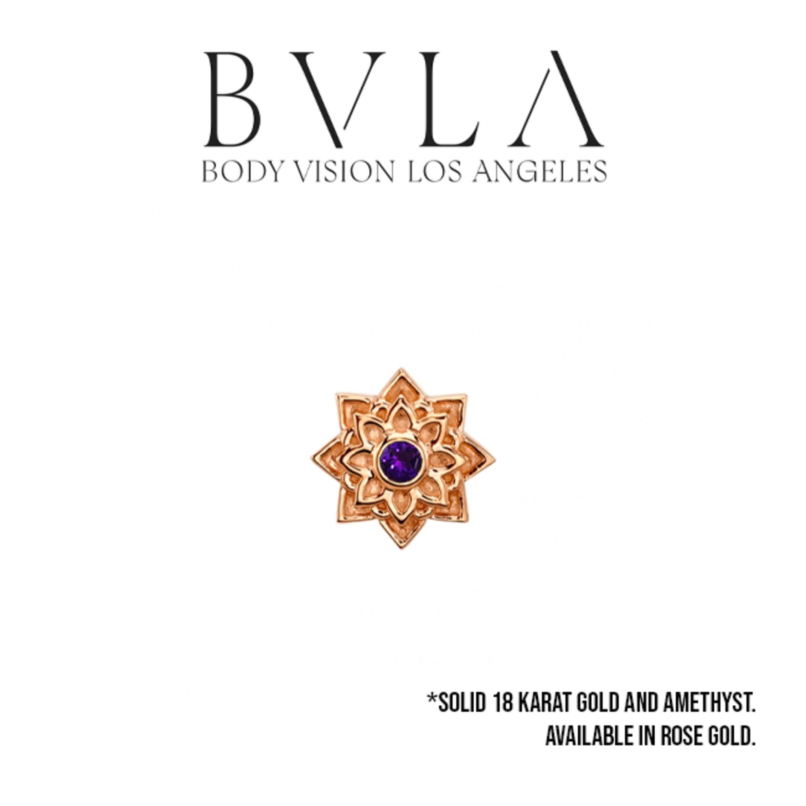 BVLA BVLA "Sol" threaded end with 1.5 AA Amethyst