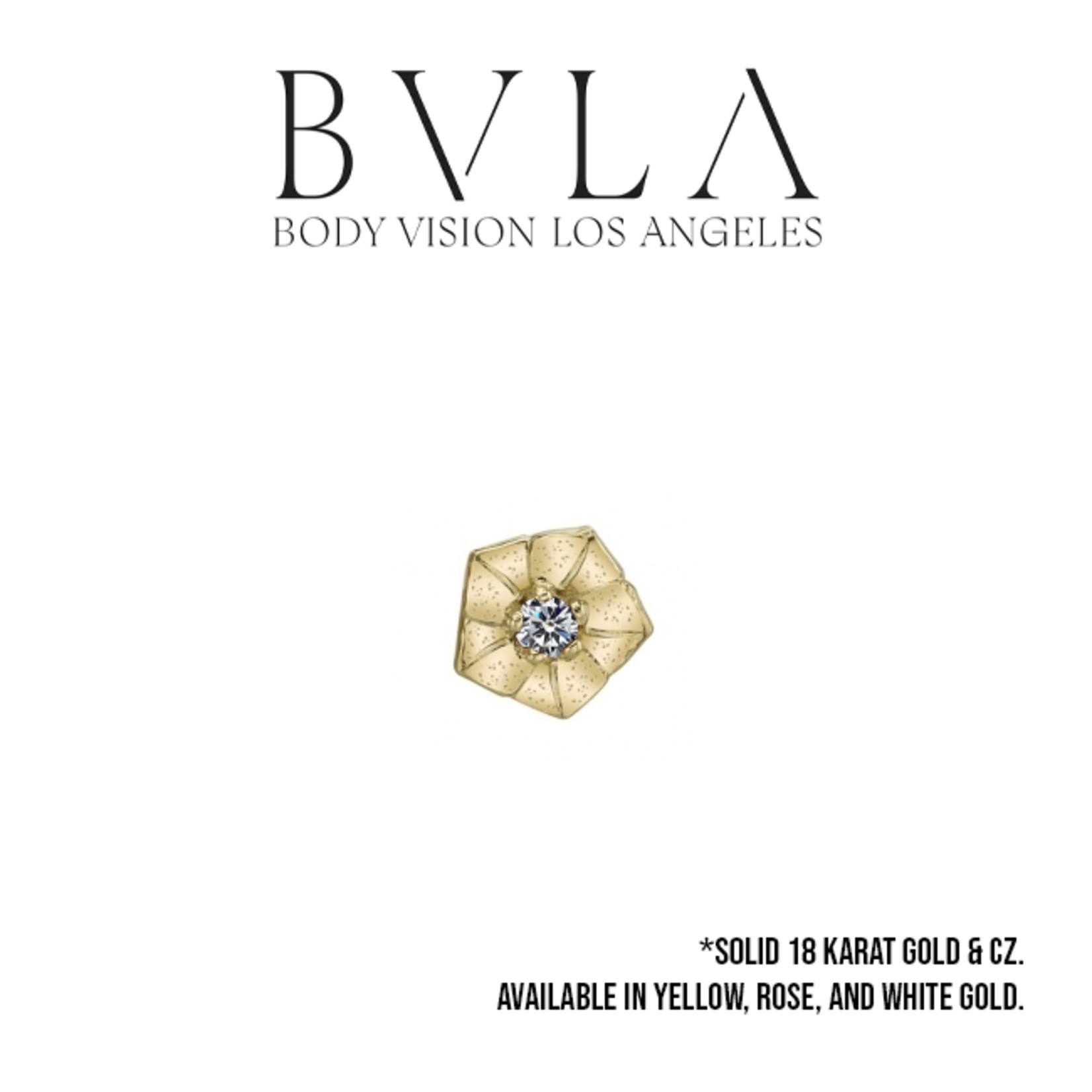 BVLA BVLA "Morning Glory" threaded end with 1.25 CZ