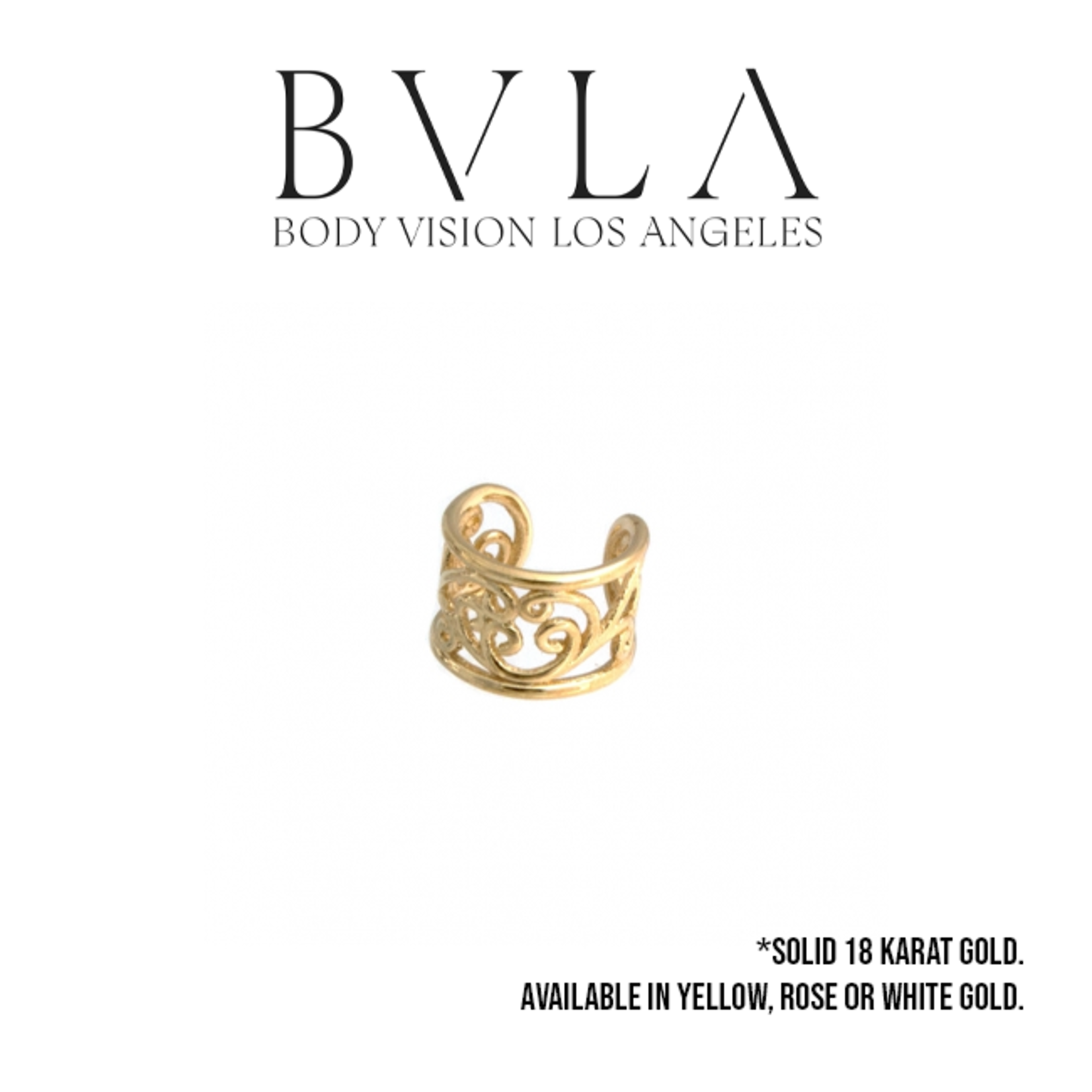 BVLA BVLA solid gold "Flourish" ear cuff
